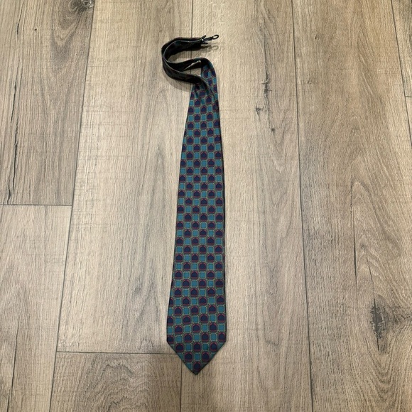 Men's Christian Dior Geometric Patterned Tie - Picture 1 of 4
